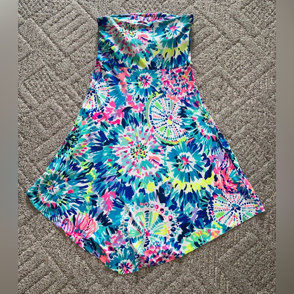 Lilly Pulitzer Dive In Strapless Dress - Picture 3 of 4